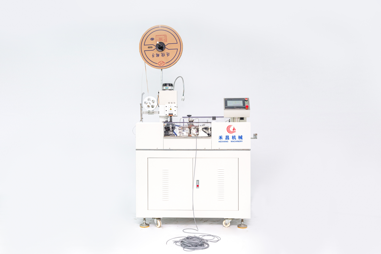 HC-1010DZ多芯護(hù)套線(xiàn)全自動(dòng)壓著沾錫機(jī)